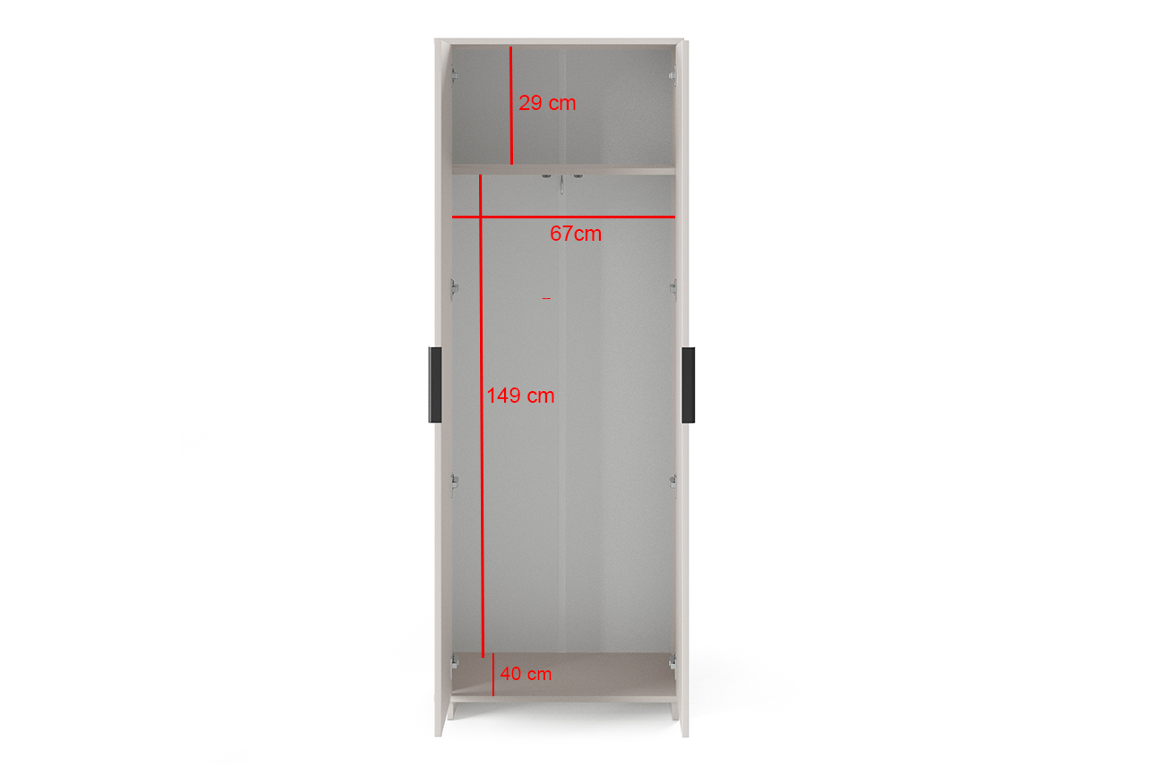 PK Bianco 12 Hallway Wardrobe Set - Upholstered Panels in Various Colours