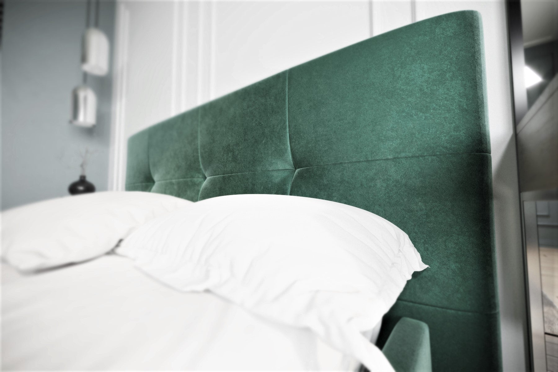 G-Venti Upholstered Bed with Metal Frame