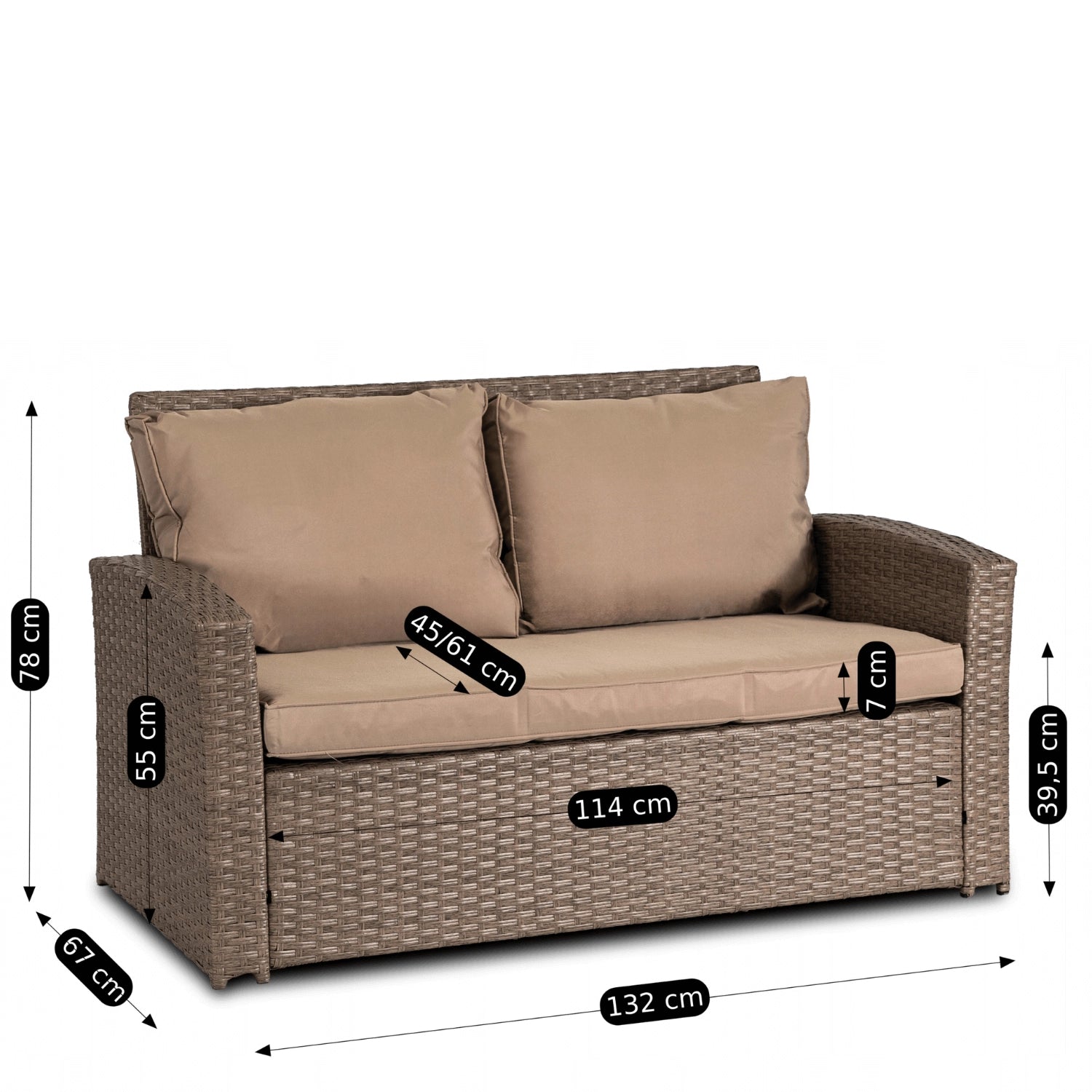 Elite FLORYDA Outdoor Furniture Set – Beige