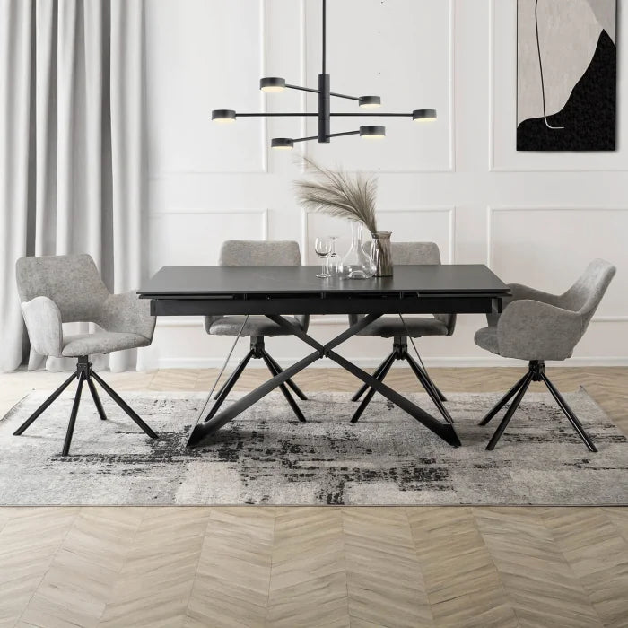 Elite FLAV Grey Modern Upholstered Chair